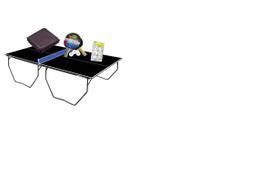 MESA PING PONG COR PRETA MDP 15mm Klopf 1087 + KIT 5055 + Kit bolas 5075 + Capa Slim fechada
