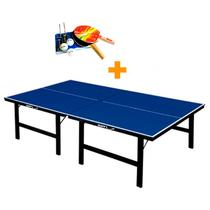 Mesa ping pong especial mdf 15mm - klopf -1016 + kit tênis de mesa - 5030