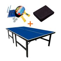 MESA PING PONG ESPECIAL MDF 15mm KLOPF 1016 + KIT TÊNIS DE MESA - 5031 + Capa Impermeável MESA PING PONG ESPECIAL MDF 15mm KLOPF 1016 + KIT TÊNIS DE MESA - 5031 + Capa Impermeável