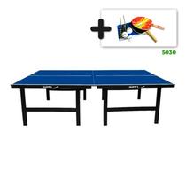 MESA PING PONG ESPECIAL MDF 18mm KLOPF - 1019 + KIT TÊNIS DE MESA 5030