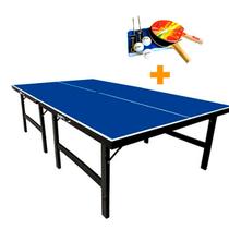 Mesa ping pong especial mdf 18mm - klopf - 1019 + kit tênis de mesa - 5030