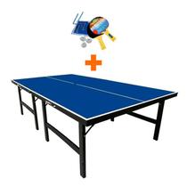 Mesa ping pong especial mdf 18mm - klopf - 1019 + kit tênis de mesa - 5031