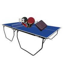MESA PING PONG MDF 15mm KLOPF 1009 + 2 Kits c/ Estojos + Capa Slim