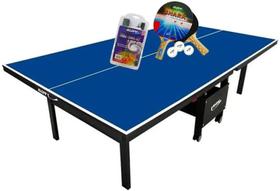 MESA PING PONG MDF 18mm 1084 KLOPF + Kit Raq Bol 5055 + Rede 5034