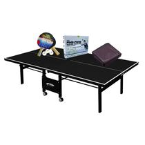 MESA PING PONG MDF 18mm 1084 PRETA KLOPF + Kit Completo 5094 + Capa Fechada