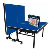 MESA PING PONG MDF 25mm 1008 KLOPF C/ RODAS + Kit Completo 5091