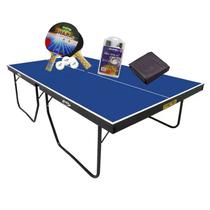 MESA PING PONG MDF 25mm 1090 KLOPF + KIT 5055 + Rede 5034 + Capa Slim