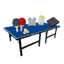 MESA PING PONG MDP 15mm 1001 KLOPF + Kit 5091 + 6 Bolinhas Branca + Capa