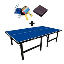 MESA PING PONG MDP 15mm 1001 KLOPF + KIT Completo 5031 + Capa Para Mesa Aberta