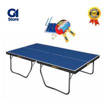 Mesa ping pong oficial - mdf 25mm - klopf 1090 + kit ping pong luxo 5031