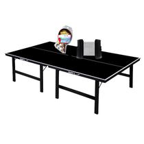 MESA PING PONG PRETA MDP 1010 KLOPF + Kit 5055 + Rede Retrátil Preta