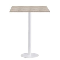 Mesa Pisa Beta Bistrô Fratini 107,50cm (A) Disco Redondo Branco Tampo MDP Quadrado Castanheira 80cm Mesa Pisa Beta Bistrô Fratini 107,50cm (A) Disco Redondo Branco Tampo MDP Quadrado Castanheira 80cm
