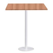 Mesa Pisa Beta Bistrô Fratini 107,50cm (A) Disco Redondo Branco Tampo MDP Quadrado Noce Nat 60cm (L) Mesa Pisa Beta Bistrô Fratini 107,50cm (A) Disco Redondo Branco Tampo MDP Quadrado Noce Nat 60cm (L)