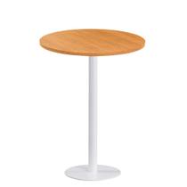 Mesa Pisa Beta Bistrô Fratini 107,50cm (A) Disco Redondo Branco Tampo MDP Redondo Samba 80cm (L)