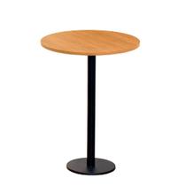 Mesa Pisa Beta Bistrô Fratini 107,50cm (A) Disco Redondo Preto Tampo MDP Redondo Samba 60cm (L)