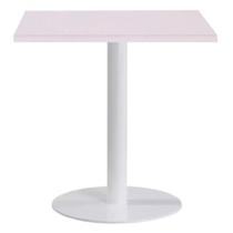 Mesa Pisa Beta Fratini Disco Redondo Branco Tampo MDP