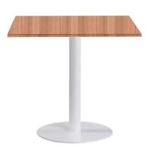 Mesa Pisa Beta Fratini Disco Redondo Branco Tampo MDP