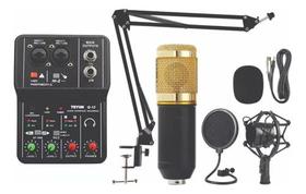 Mesa Placa De Som Teyun Q-12 Interface De Audio+kit Bm800