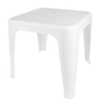 Mesa Plástica De Apoio Quadrada 51x51x43cm Branca MOR