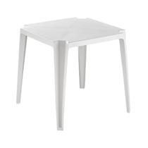Mesa Plástica Empilhável Bar Branca 70x70x71 cm Pisani Mesa Plástica Empilhável Bar Branca 70x70x71 cm Pisani