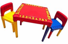 Mesa Plástica Infantil 2 Cadeiras Tritec Mesa Plástica Infantil 2 Cadeiras Tritec