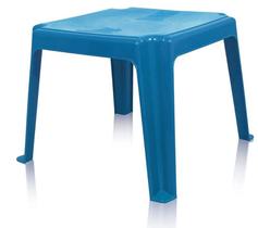 Mesa plastica infantil azul decorada antares
