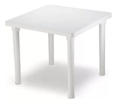 Mesa Plástica Quadrada Demontável Mor Mesa Plástica Quadrada Demontável Mor