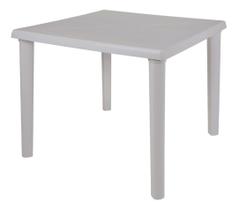 Mesa Plástica Quadrada Desmontável 82x82cm Mor