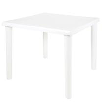 Mesa Plastica Quadrada Desmontavel Mor 109978 Branca Mesa Plastica Quadrada Desmontavel Mor 109978 Branca