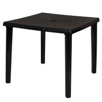Mesa Plástica Quadrada Desmontável Mor Preta Mesa Plástica Quadrada Desmontável Mor Preta