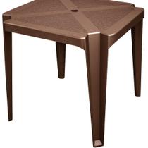 Mesa Plástica Quadrada Monobloco Polipropileno Reforçado JR Plásticos 70x70cm Mesa Plástica Quadrada Monobloco Polipropileno Reforçado JR Plásticos 70x70cm