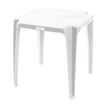 Mesa Plastica Quadrado Top Premium Branco - Topplast Mesa Plastica Quadrado Top Premium Branco - Topplast