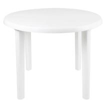 Mesa Plástica Redonda Desmontável 15151451 Mor Branco