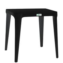 Mesa Plastico Quadrada Juliana Preto - Duo