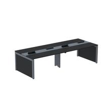 Mesa Plataforma Dupla para 4 Lugares para Coworking 150x120/4p Preto/Grafito