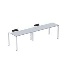 Mesa Plataforma para Coworking para 2 Pessoas 130x792 Psc130 Cinza/Branco