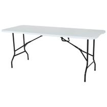 Mesa Portátil camping dobrável 1.80m prática lazer maleta resistente jardim Evento Belfix