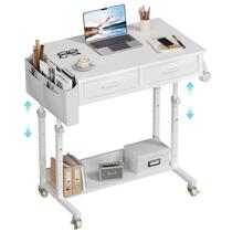 Mesa portátil com rodízios WINAZ 81 cm, ajustável, com gavetas