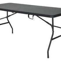 Mesa Portatil Dobravel Vira Maleta Camping 180Cm - Black Mesa Portatil Dobravel Vira Maleta Camping 180Cm - Black