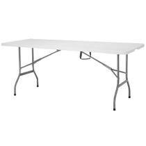 mesa portatil NTK para Camping Robust 180cm - Branco