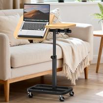 Mesa portátil para laptop alentar, ajustável de 43 a 60 cm, com rodízios Mesa portátil para laptop alentar, ajustável de 43 a 60 cm, com rodízios