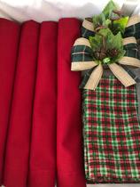 Mesa Posta 16Lugares Jogo Americano +Guardanapo Natal Decora