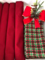 Mesa Posta 16Lugares Jogo Americano +Guardanapo Natal Decora