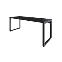 Mesa Presidente 190x70x75cm Yon Preto Preto Mesa Presidente 190x70x75cm Yon Preto Preto