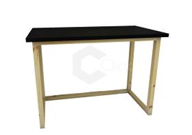 Mesa Preta De Estudo Elegante Pinus Mesa Multiuso