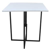 Mesa Prime Preto/Branco Quadrada Mesa Prime Preto/Branco Quadrada