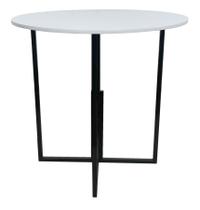 Mesa Prime Preto/Branco Redonda Mesa Prime Preto/Branco Redonda