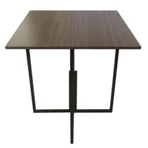 Mesa Prime Preto/Tabaco Linheiro Quadrada Mesa Prime Preto/Tabaco Linheiro Quadrada