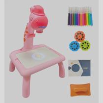 Mesa Projetor Desenho Infantil Interativos Pinturas Projetora(Rosa) P
