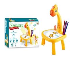 Mesa Projetor Desenho Infantil Mesinha De Desenho Projetora(Amarelo) - Toy King